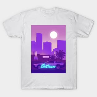 Outrun neon retro 80s T-Shirt